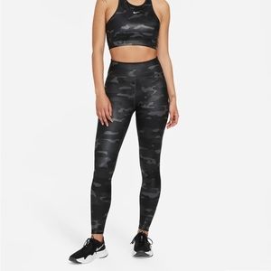NWOT Nike One Mid-Rise Camo Leggings XS
